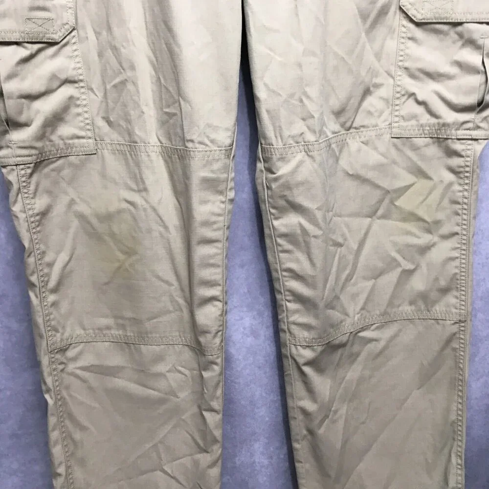 5.11 Tactical Men Cargo Pants size 40x32 Tan D Ring Pockets Tech Trades EMT Work